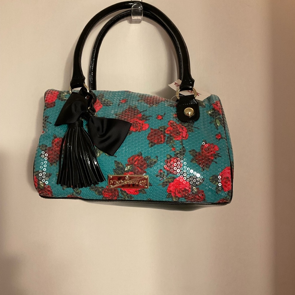 Betsy Johnson floral bag nwt
